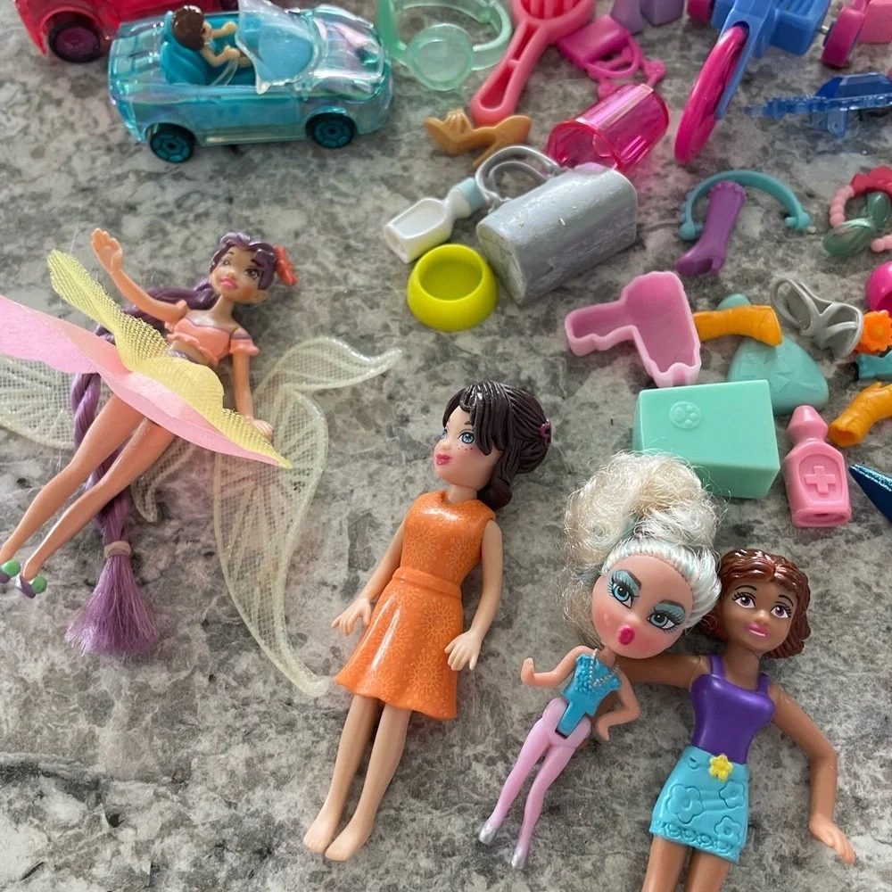 Polly Pocket Huge Lot over 200 pieces
